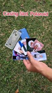 Case Slot Card Photo Polaroid - Casing Lentur Slot Card Anti Kuning - Custom Slot Card All Type Hp