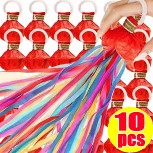🔥Hot🔥10Pcs Confetti Streamers Poppers Party Confetti Hand Throw Streamer Paper Crackers for Graduation Wedding Birthday Hand Throw Streamer Decor Supplies