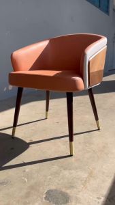 MERAKEE Dining Discussion Chair Wood with Full Grain Leather PU Leather Technology Fabric Discussion Table Set Dining Room Furniture WQ01