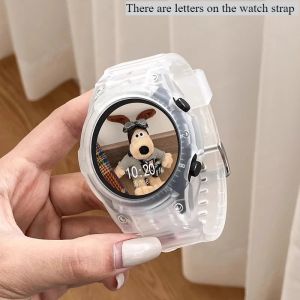 2026NEW Silicone Strap+PC Case for Samsung Galaxy Watch 7/6/5/4 40MM 44MM Mod Kit for Samsung SmartWatch Sport Band Bracelet