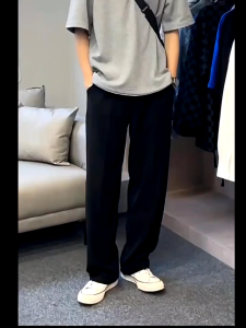 GentWear Mens Trouser Korean Baggy Pants Taslan Casual Pants For Men