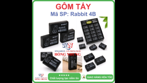 [BIG SALE] COMBO 3 Cục Gôm Tẩy siêu sạch Rabbit 4B - Màu đen dẻo dai bền bỉ ít bụi an toàn