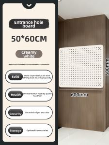Magnetic Metal Wall Hanging Organizer with Hook and Storage Board for Entryway