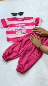 Setelan Anak Perempuan Motif Lucu Ready dari Usia 1-6 Thn Banyak Pilihan Warna