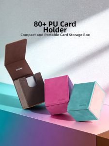 sanseking | Single-Compartment Vertical PU Card Box 80+ Slots