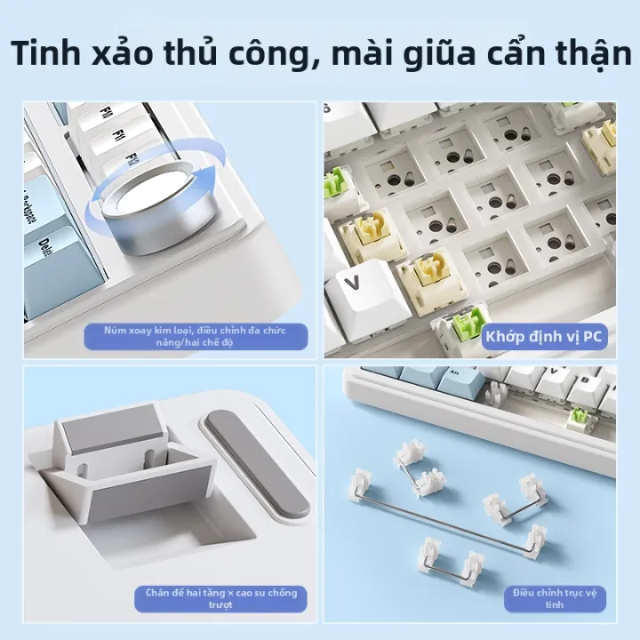AULA | Bàn phím cơ F75 không dây 3 mode - Mạch Xuôi - Hỗ trợ hotswap 5 pin - LED RGB - Có App Marco | BigBuy360 - bigbuy360.vn AULA | Bàn phím cơ F75 không dây 3 mode - Mạch Xuôi - Hỗ trợ hotswap 5 pin - LED RGB - Có App Marco | BigBuy360 - bigbuy360.vn