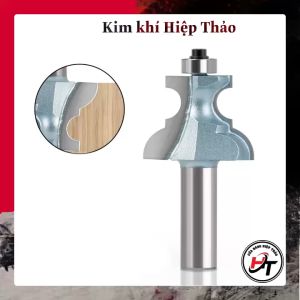 Mũi soi phào chỉ nổi cửa cánh tủ gỗ mũi phay đa giác có bi Xanh MSDGCB-X