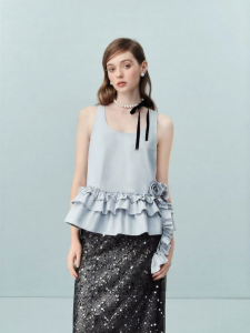 AIVEI | 3D Floral Sleeveless Top