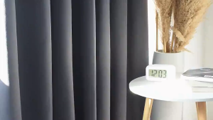 【Good Quality】Blackout Curtains For Windows Bedroom and Living Room with 8 GrommetsThermal Insulated plain color Curtain(1pcs)