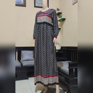 Gamis Rayon Diamond Gamis Busui Gamis Leher Terbaru Bonus Masker Semotif C