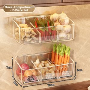 QIOEROUL | Wall Mounted Multi-functional Spice Storage Box
