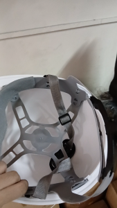 White Hard Hat Ratchet Type Heavy Duty Safety Helmet