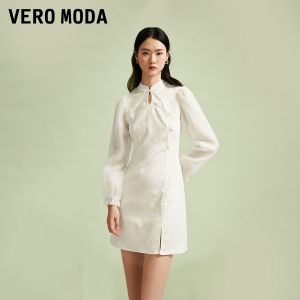 Vero Moda | Đầm Phối Ren Mỏng Hoa Văn Trung Quốc Mới Thu