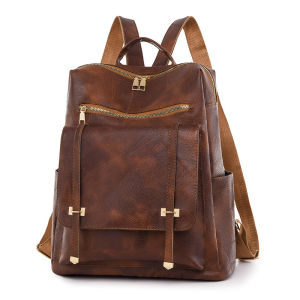 Casual Large Capacity Oxford Cloth Ladies Backpack Simple Lightweight Travel Commuting Bag Versatile Shoulder Bag for Women