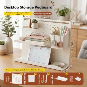 YIBANQI | Metal Magnetic Desk Organizer for Book Desk