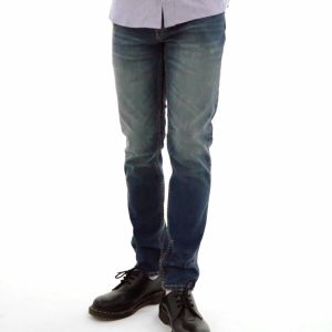 Lee Cooper Tapered Fit Jeans Arthur Worn Medium Blue 33