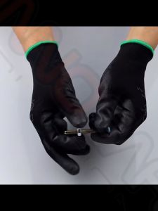 PU Coated Palm Fit Glove wear-resistant general use sarung tangan
