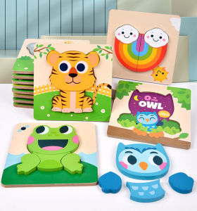 Wooden Animal Toddler Puzzles for Kids Ages 3-5 Baby Montessori Toys for Kids Age 3 4 5 6 Years Puzzles for Kids Ages 3 Toddler Puzzle Toys Gifts for Boys Girls