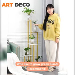 Flower Pot Rack 4 Tier Plant Rack Stand Modern Living Room Garden Rack Flower Rak Pasu Bunga Potted Plant Stand Shelve Garden Balcony