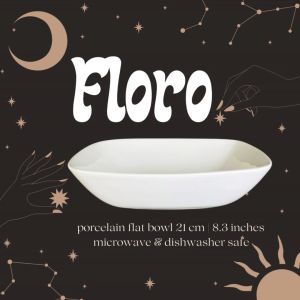FLORO Porcelain Bowl | Mangkok Saji Keramik | Mangkuk Sup Cantik