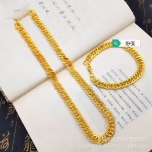 Terlaris Kalung Emas 24k Rantai/Kalung Fashion Pria-Wanita/Gelang Rantai Terbaru/Stile Korea Fashion