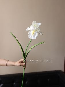 ดอกไม้เทียม Realistic หรูหรา ดอกไม้สีน้ำเพื่อการตกแต่งห้องรับแขกและโต๊ะกาแฟ ดอกไม้ปลอมที่ทำจากยางพารา ดอกไม้เทียมที่ทำจากยางพารา