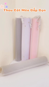 Chậu Cát Vệ Sinh Cho Mèo HELIPET Chất Liệu Da Simili Gập Gọn