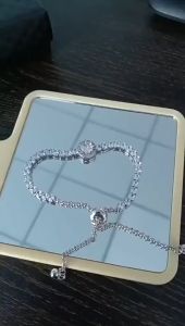 Women Simple Rhinestone Bracelet Adjustable Gold/Silver Charm Fashion Jewelry Accessories Gift Gelang Tangan Perempuan
