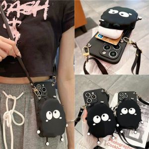 Huawei Y7a Y9a Y6p Nova Y61 Y70 Y90 9 7 10 SE 8i 7i 3i 5T Y9 Prime 2019 Y9S Honor X7 X6 X5 X7a X8a X9a 50 Lite P30 Pro Wallet Shoulder Strap Soft Phone Case