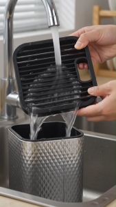 Stainless Steel Knife Block Holder for Kitchen Knife Storage with Scissors Slot Knife Organizer