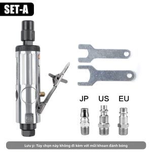 10 Chiếc Máy Mài Bằng Khí Nén Bộ 1/4NPT Chuck Đường Kính 3 Mm/6 Mm Cho Gia Đình DIY Đánh Bóng Loại Bỏ Rỉ Sét Cắt Tỉa Nhôm Thép Dụng Cụ Cầm Tay