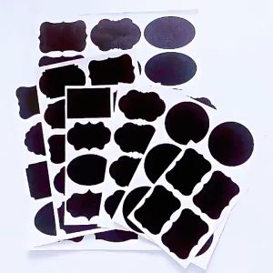 15pcs Kitchen Spice Stickers Jar Sticker Waterproof Label Organizer Storage Bottles Jars Stickers Blackboard Tags