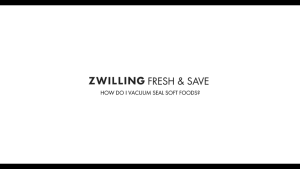 ZWILLING Fresh & Save Vacuum Bag Set for Food Storage/Sous Vide S/M/L