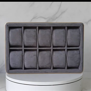 ถาดใส่นาฬิกา 10 ช่อง กรอบอลูมิเนียม กล่องนาฬิกา กล่องใส่นาฬิกา Watch Box ถาดสตรีมมิ่งสด