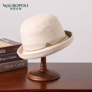 Elegant French Style Womens Woolen Fisherman Hat Fashionable Versatile Warm Autumn Winter New Arrival Mauro Poli Hat