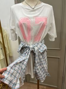 ●ECLAIRE● 043 Tshirt Kaos 2in1 (Kaos dan Slayer) Kasual Casual Hiphop Korea street Mode Santai Import 2080