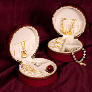Antioxidant Large Capacity Velvet Jewelry Box