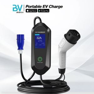 EV Portable Charger เครื่องชาร์จแบบพกพา 250V-AC/32A / 7KW สายยาว5เมตร พร้อมระบบป้องกัน