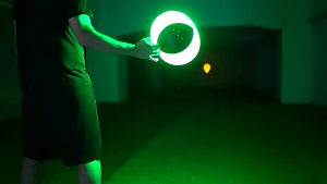 Winmax LED Light Up 27cm Flying Disc Glow in The Dark Flying Disc Ultimate Brightness Luminous Flying Disc 49 LEDs for Adults