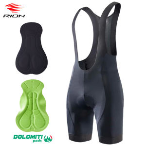 RION High Quality Classic Men Cycling Bib Shorts Bicycle Culotte Ciclismo Bike Pants Pad MTB Clothing Bretelle Braces Dolomiti