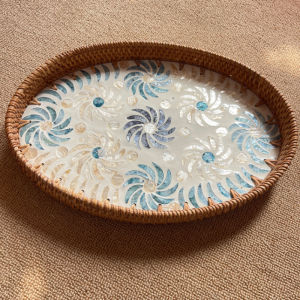 Len Phong Cách Mục Vụ Vỏ Lớp Ngoài Khay Giỏ Đựng Đồ Việt Nam Giỏ Đựng Trái Cây Hình Bầu Dục Giỏ Đựng Bánh Mì Dim Sum Giỏ Len Giỏ