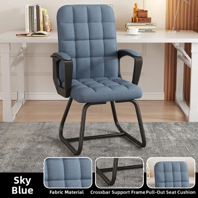 Ergonomic Bow-Shaped Black Simple Design Chair