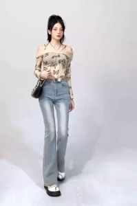 😲🌈กางเกงยีนส์ขาม้า รุ่นคลาสสิค กางเกงยีนส์ผู้หญิงเนื้อผ้าดีผ้ายืดนิ่ม ผ้ายืดทรงสวย มีถึงไซส์ XS-2XL พร้อมจัดส่งจ้า💖🤟