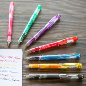 ปากกาหมึกสีน้ำเงิน Platinum PSQ-300C ปากกาเขียนเร็วสำหรับนักเรียน เริ่มต้น ปากกาหมึกดูดแบบสองทาง ปากกาหมึกสีน้ำเงินสำหรับใช้ในชีวิตประจำวัน