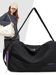 Large Capacity Sport Fitness Bag Single Shoulder Travel Bag Short Trip Independent Shoe Luggage Bag Crossbody Hobo Bag