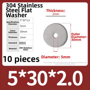 304 Stainless Steel Thin Flat Washer