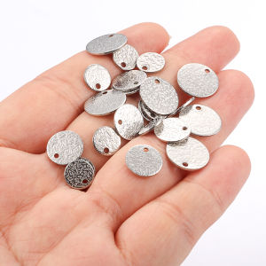 สแตนเลสนูนรอบหางแท็กเครื่องประดับสร้อยคอ DIY สร้อยข้อมือส่วนขยายโซ่แท็ก