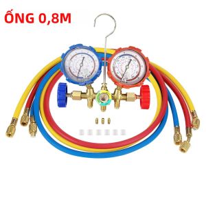 Bộ Đồng Hồ Đo Đa Dạng Môi Chất Lạnh R12 R22 R404A R134A 1.4M Với Vòi 1.4M Cho Bộ Dụng Cụ Điều Hòa Không Khí - Tương Thích R22