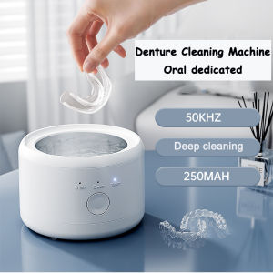 New Ultrasonic Retainer Cleaner Machine for Dentures Retainer Mouth Guard Aligner Whitening Trays Personal Oral Supplies