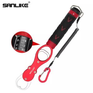 Sanlike การตกปลาแบบอะลูมิเนียม Gripper ด้วยโหลดสูงสุด 18กก. ทนต่อการกัดกร่อนอุปกรณ์ตกปลา Grip 360 ° หมุนอุปกรณ์จับฉวยสำหรับใช้ตกปลา